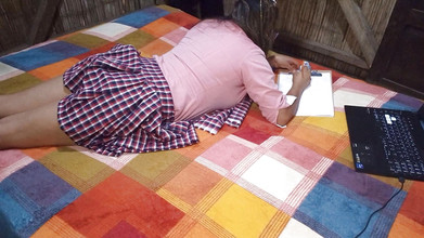 Martin13: University Secretary Fucking Doggystyle with the Messenger While Recording Work...