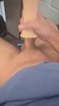 Playing with Toy Under Office Desk