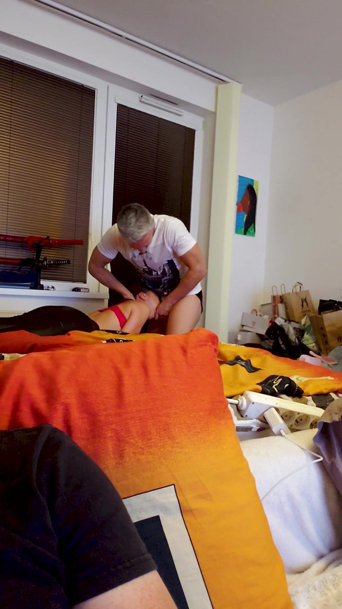 Lutros World: Voyour iphone video of throat fucking my teen girlfriend