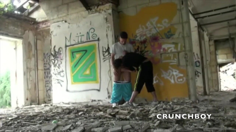 Crunch Boy: Richy fucked by young scally boy in, exhib outdoor place