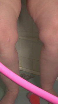 Hairy Pussy in Panties Pisses on a Dildo on a Webcam. Mature MILF with Big Tits.