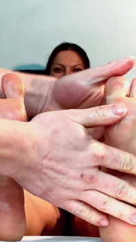 Big Cock Vs Tiny Feet: Let's Play and Glaze Your Sweet Toes with Cum