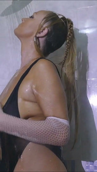Finger Fucking & Ass Spreading Anal Play Soaking Wet Stood in the Shower in a See Through Lace Leotard