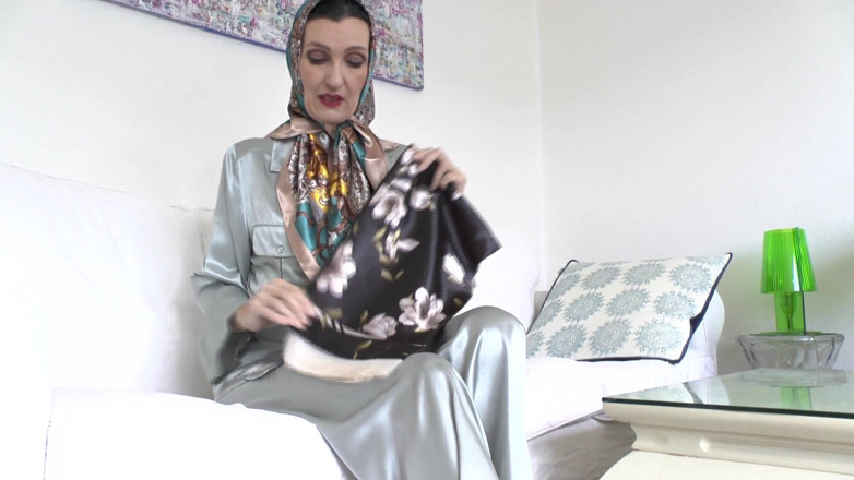 Lady Victoria Valente: Your Step-stepmother’s New Satin Scarves Turn You on! Everything Is...