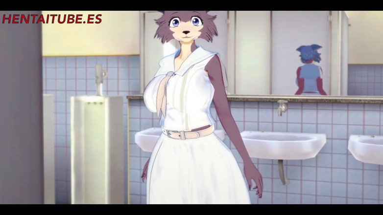 Yaoitube: Harige Hentai - Legosi X Juno aftrekken, tietenbeurt en anaal met...