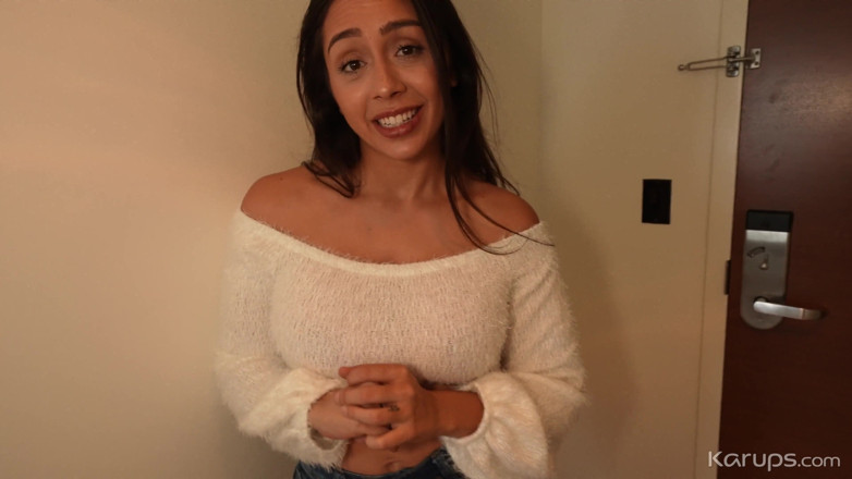 Karups Hometown Amateurs: Petite Latina with a big round ass Lilly Hall seduces...