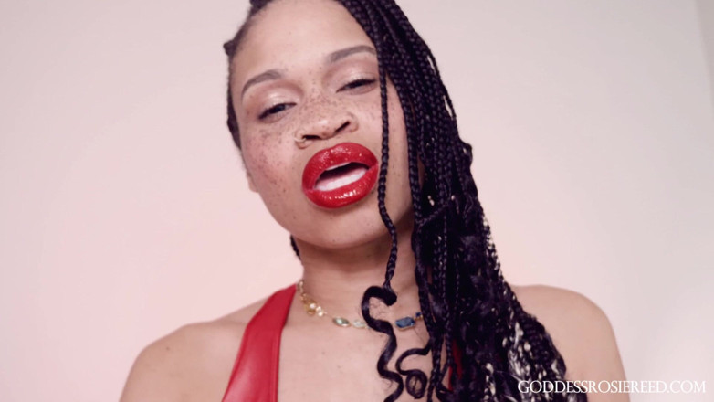Rosie Reed: Lips of Love- Ebony Femdom Goddess Rosie Reed Sensual Red...