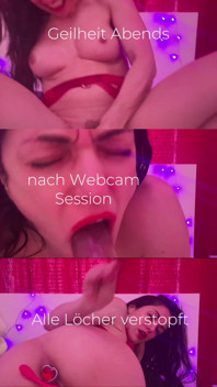 Cornea la sera dopo la mia sessione in webcam