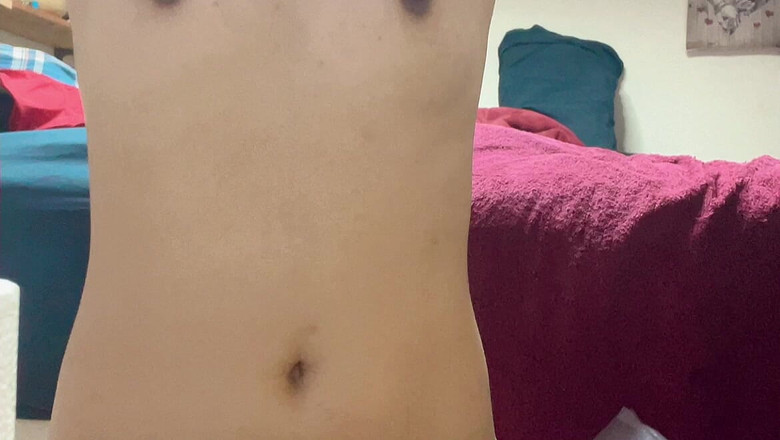 sweethanajapanese: Japonská Teen Hana Sexy V Černých Bikinách