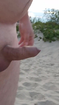 해변에서 벌거벗은