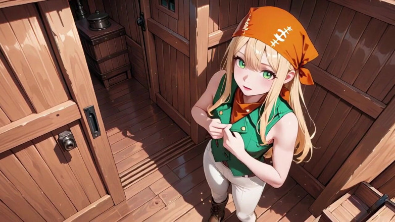 Tay Swift X: Blonde Pirate Captain! Green Uniform &amp; Rough Ropes on a Sunny...