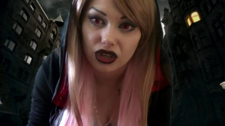 Goddess Misha Goldy: Giantess Vampire want to play for you... but not for...