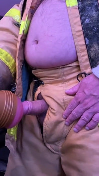 Firefighter Fleshlight Fun and Cum