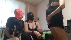 Lesbian-illusion: Jiran hamil mengongkek kami dengan cakap kotor Rusia - ilusi lesbian