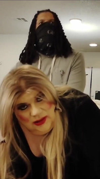 Cuck Gets Fucked by Wife's BBC Bull Lover CD Sissy Fiona Fortune