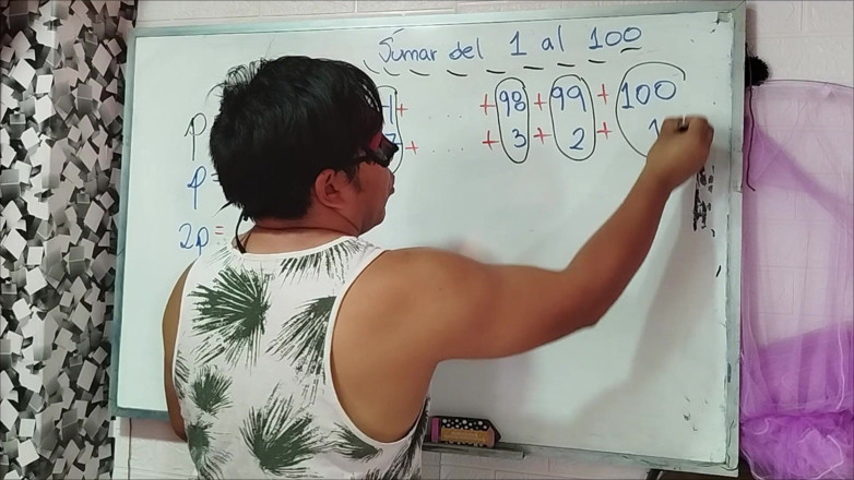 Rosaroja: 8. Arithmetic: Addition From 1 to 100