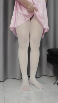 Sissykanisa's Lingerie Collection Ep17: White Open Crotch Pantyhose
