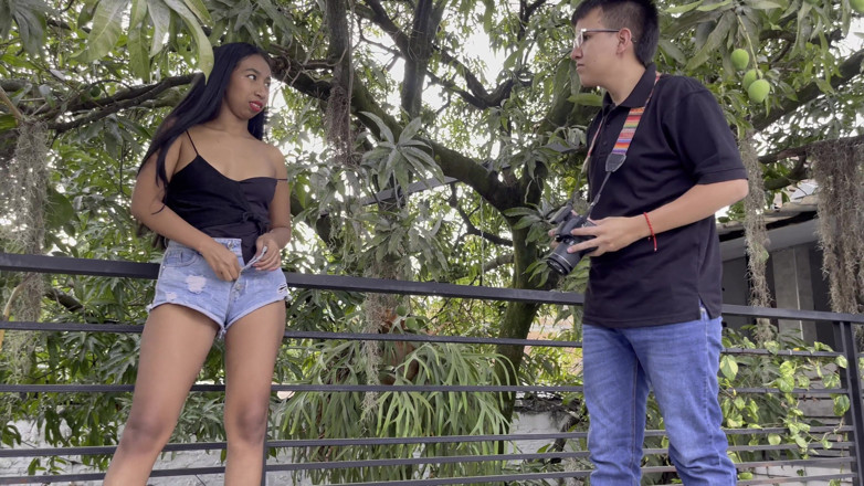 Aron-Alexa: Photo Session Ends in an Outdoor Fuck