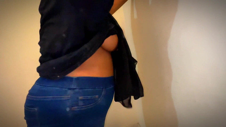 Aria Mia: Turki фигуристая горячая мусульманская мачеха в джинсах штан и показать большую задницу и пухлые сиськи и заставить меня ужинать возбужденной