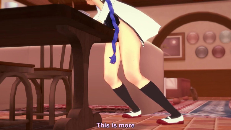 Wraith ward: Tření roxy na rohu stolu - Mushoku Tensei Hentai