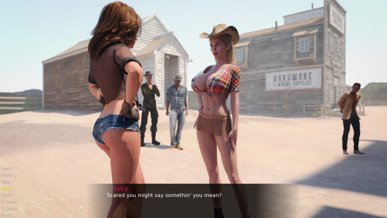 Porngame201: Norocoasa Lucy și Daltons se în Vestul Sălbatic 1