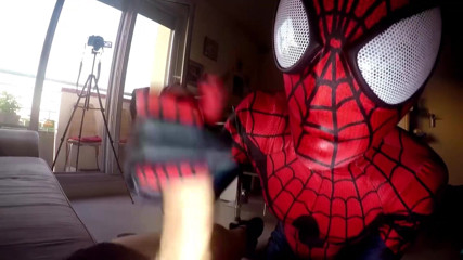 Nylon Xtreme: Spidergirl want cum on face zentai