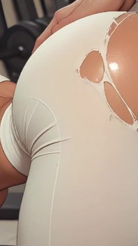 Creamy Pussy Fuck! Gym Sex! Ripped Leggings Fuck Doggystyle