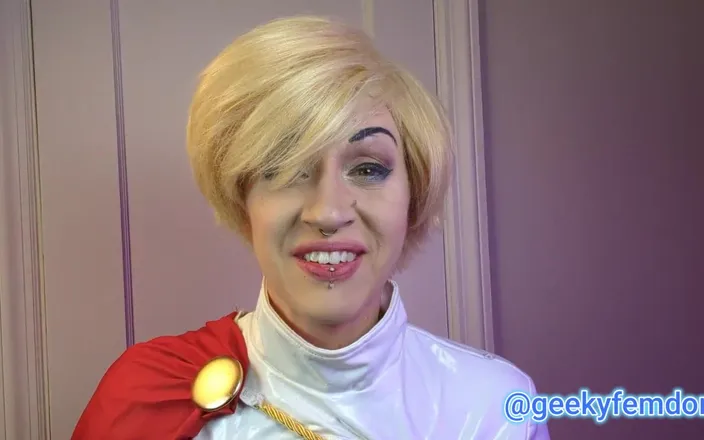 Geeky Femdom: Powegirl 的奶子思维控制 simps
