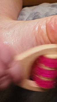 Massagem dos pés com óleo e cuidado suave com a sola | Relaxante Asmr