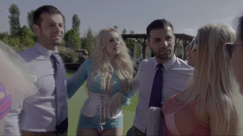 GANGBANG and BIG BOOBS: Rocco Wild Threesome Passionate Fuck Fest