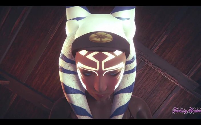 Yaoitube: Starwars Hentai pOV Ahsoka 3D 4D - blowjob und geficktes Cowgirl stily mit...