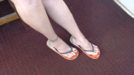 Abby Anna: Tongs fruitées, orteils, jeu de chaussures