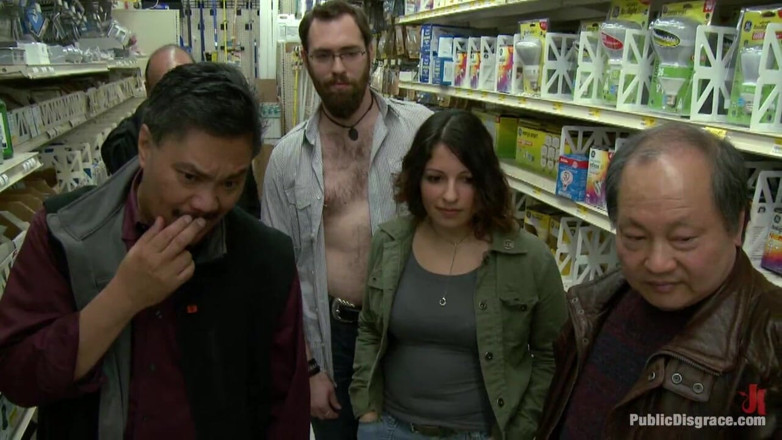 Public Disgrace by Kink: 20 Year Old Slut Gets Used in a Hardware Store