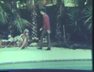 Vintage Usa: Hot vintage sex outdoor by the swimming pool!