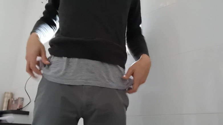 Rafael Torreano: Pulling My Trousers and Underwear Down and Jerking off in...