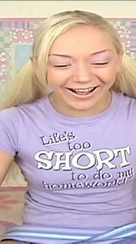 Mini Skirt Blonde Teen Girl Gets Fucked Deep in Vagina