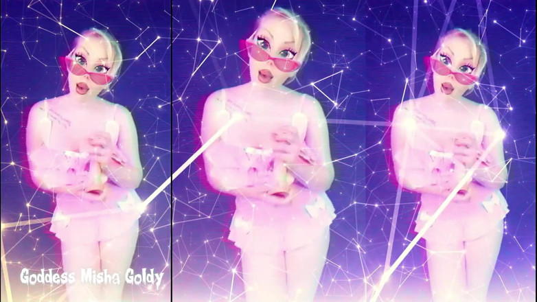 Goddess Misha Goldy: Ben seni aşağılarken ve aptal eşcinseli eğitirken klitorisini çıkar ve kendini...