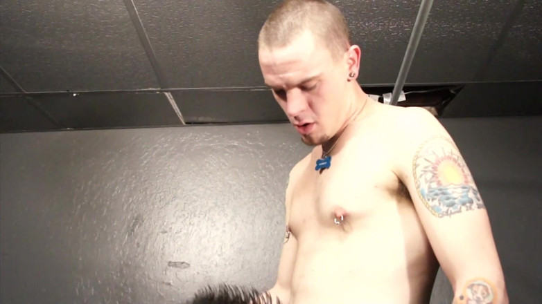 Gay Diaries: Tattooed man with pierced nipples destroyes a horny guy with...