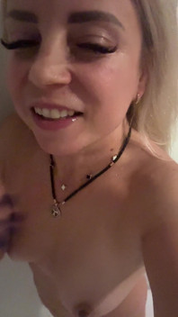 I'm a Dirty Little Blonde! I Play with My Pussy in the Bedroom and Moan Quietly so No One Can Hear How Much I Enjoy Myself!