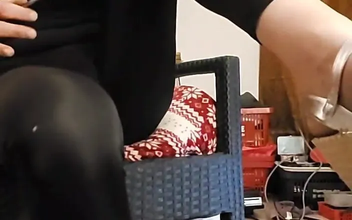 LanaDalane Deluxe: Leggings Bitch Looking for Thick Nylon Cock