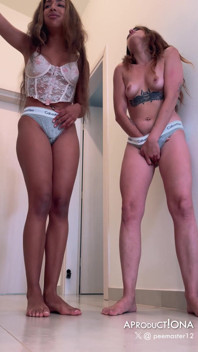 Wetting Scissoring Teen Lesbians