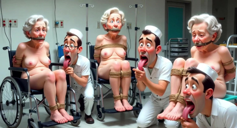 YOUR BEST FANTASY: Pathetic Men Licking Wrinkled Feet of Elderly Women