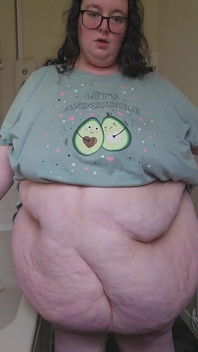 SSBBW 여신과 화장실에서 노는 배꼽