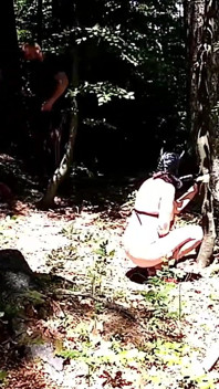 Kinky Couple Caught Playing in the Woods