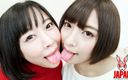 Japan Fetish Fusion: Lezbiyen büyüsü: arisa ve miku&amp;#039;nun şehvetli dil öpücüğü