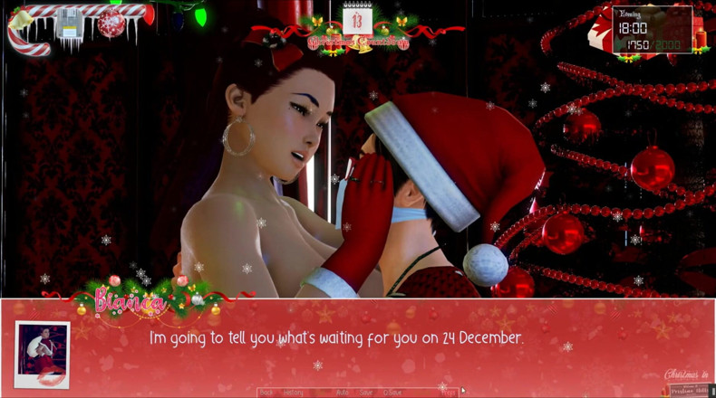 Cumming Gaming: Noël illimité [jeu porno hentai de Noël] , épisode 9 - J'ai ravagé la chatte étroite...