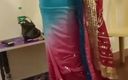 Tamil Housewife: Tamil Dusky Wife Wearing Saree Infront of Her Brotherhood Boy