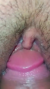 El coño de mi nueva novia lleno de esperma