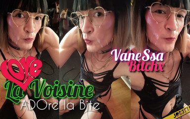 VaneSsa BiTCHx: O vizinho adora o pau. Ejaculação 