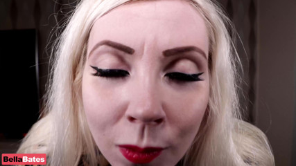 BellaBates: Stepmom Goodnight Kiss pov taboo kissing creampie
